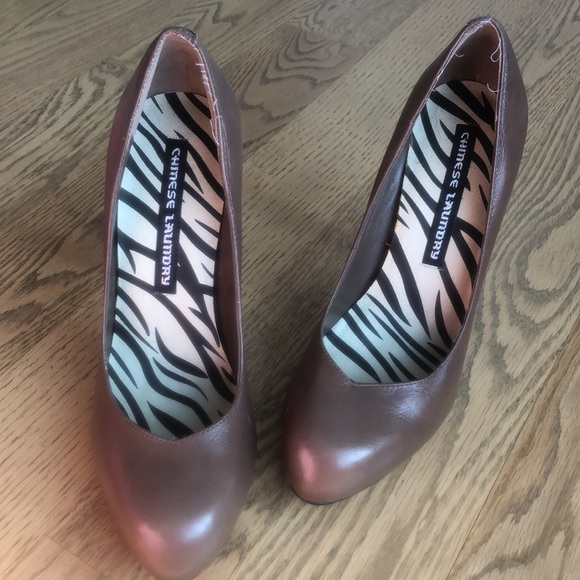 Pump stiletto high heel dress shoe almond toe hidden platform wedding - Picture 8 of 10